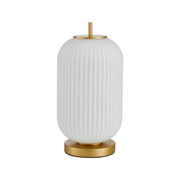 Lampada da tavolo OLMETO Italux oro vetro opale E27