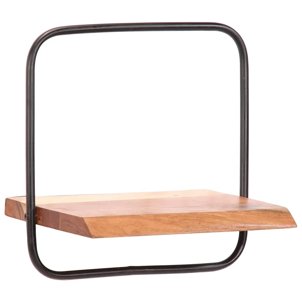 Mensole da Parete 5 pz in Legno Massello di Acacia 373634