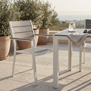 Poltrona da Giardino Impilabile in Alluminio Polywood cm 58x46 5x87 - RICHARD