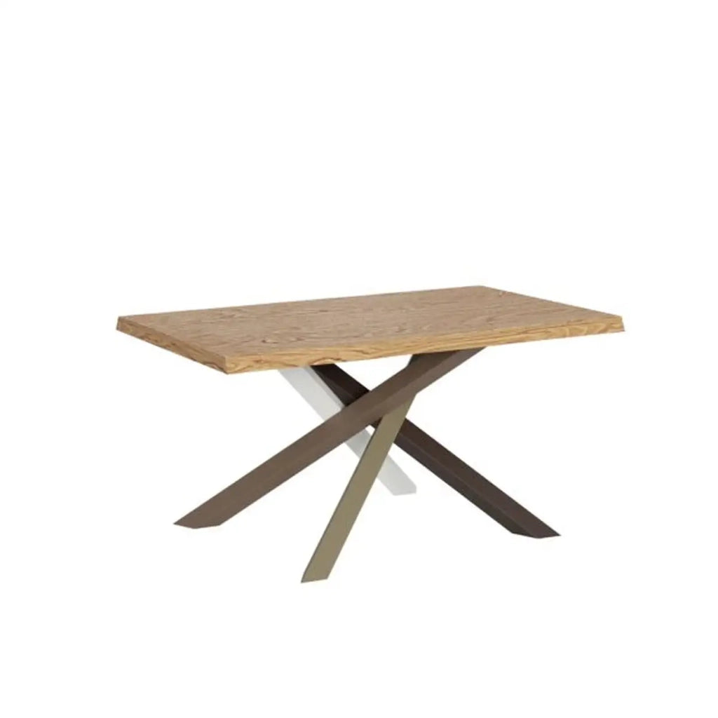 Tavolo allungabile 140/240x90 cm Versalux rovere scortecciato gambe multicolore 4/C
