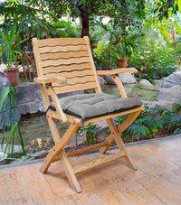 Cuscino da giardino impermeabile AIO FACTORY 42x42 cm per cani grigio scuro