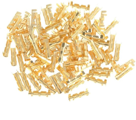 Krimpkousi quadrati per cavi e connessioni - 100 pezzi - Diametro 0,5-1,5 mm - Materiale duraturo e flessibile