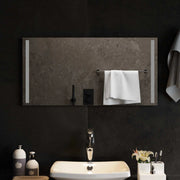 Specchio da bagno LED Trasparente 80 x 40 cm vetro temperato 42045797