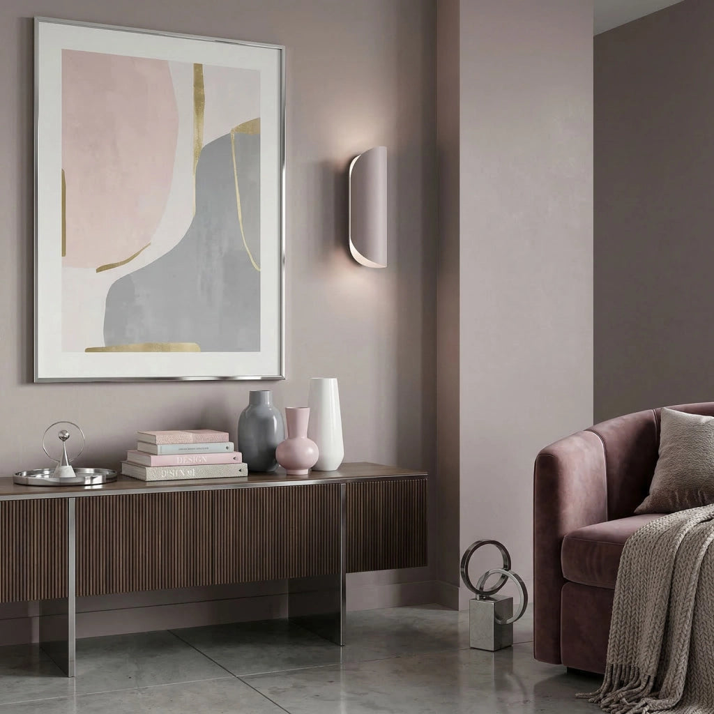 Applique Barbos 2xG9 cashmere acciaio Luminex