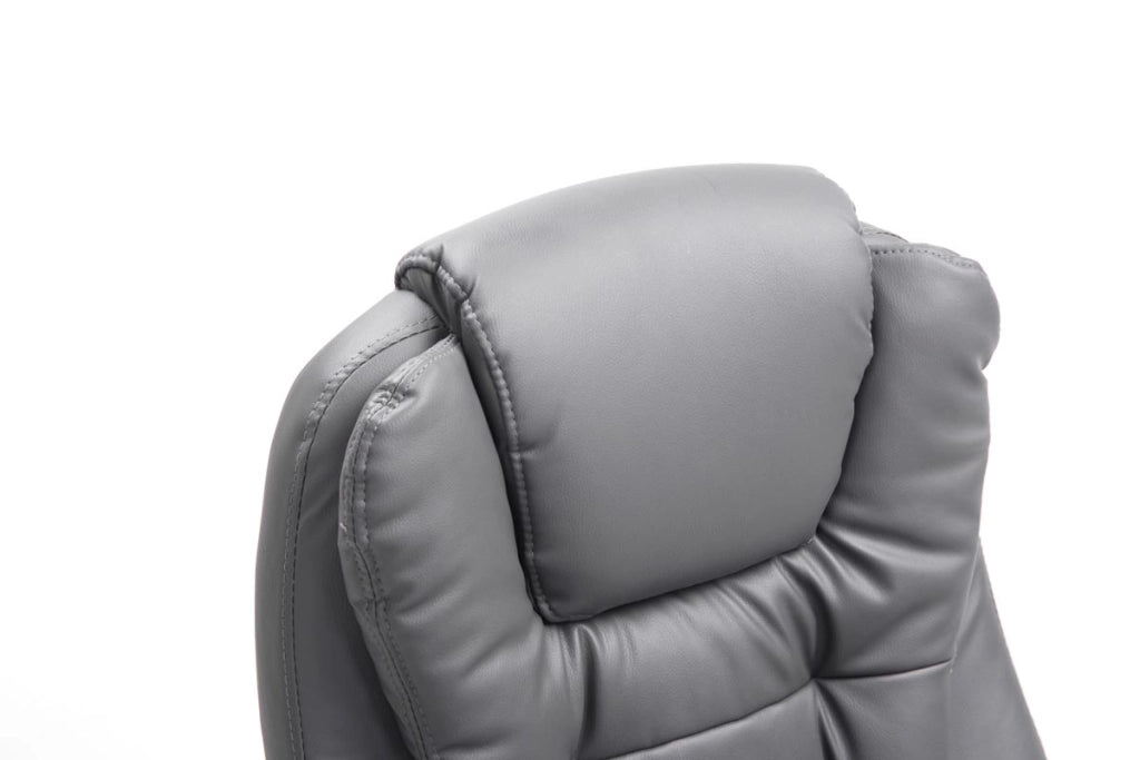 Sedia da ufficio Thor in similpelle grigio