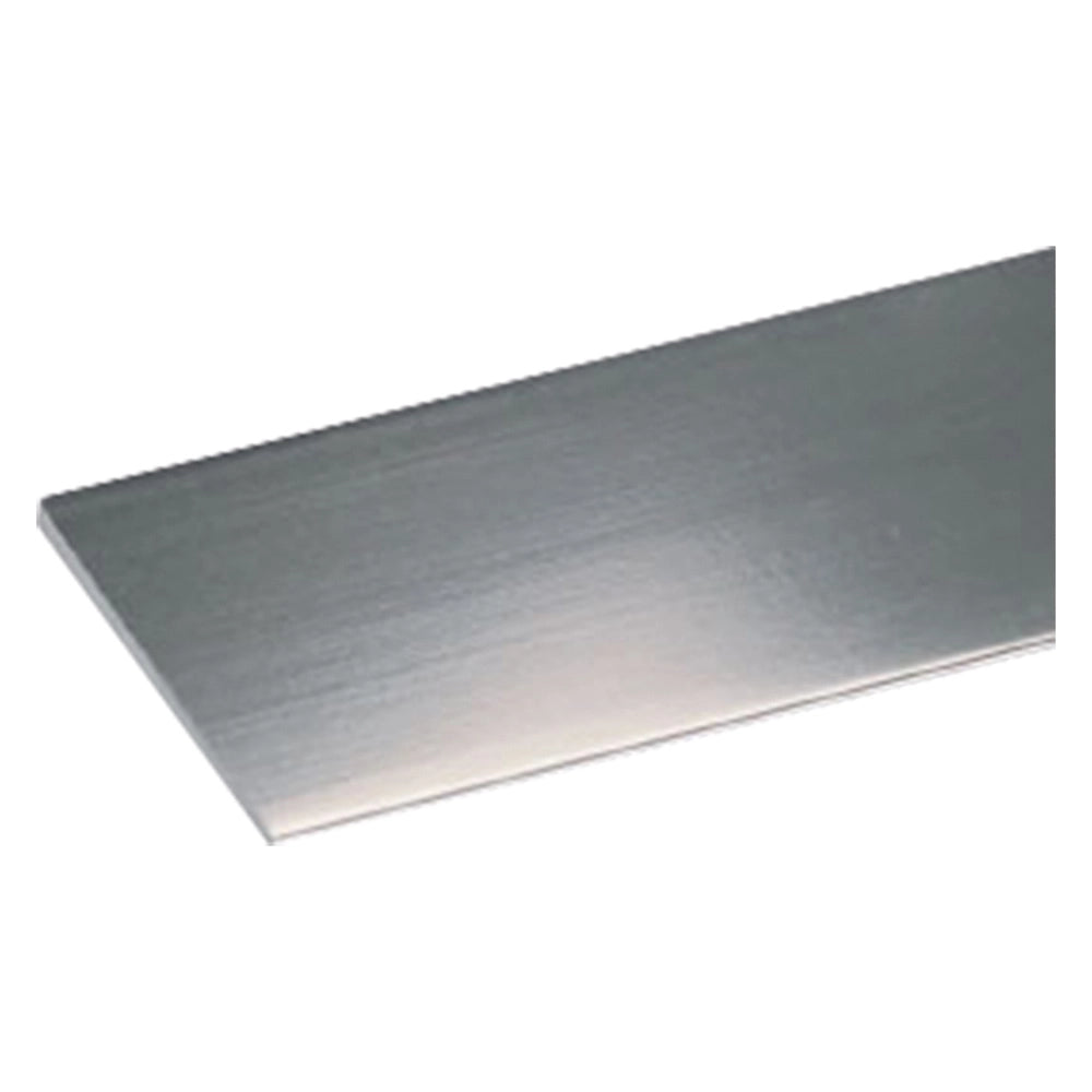PROFILO PER FAI DA TE PIATTO mm 15 x  2 - mt 2 argento brillante- 10 pezzi  - UNIKO