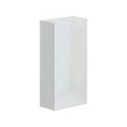 Mobile pensile Berlino, Armadietto sospeso, Mobiletto a muro, Armadio ausiliario multifunzione, 30x16 h60 cm, Bianco lucido