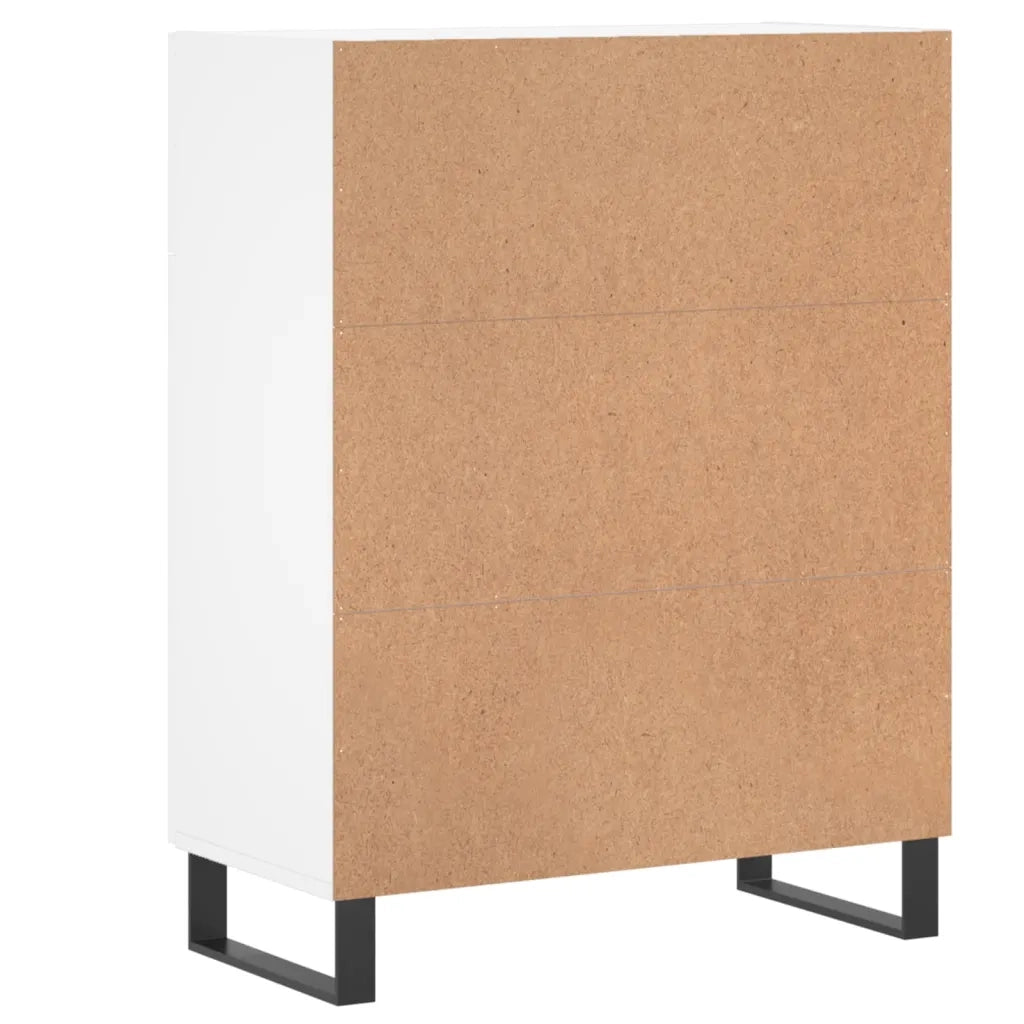 Credenza | Madia | Buffet da pranzo | Armadio da pranzo Bianca 69,5x34x90 cm in Legno Multistrato