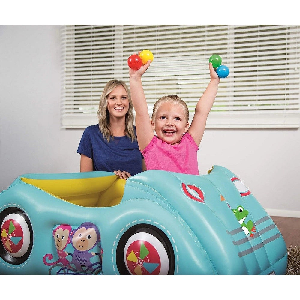 Trade Shop - Macchina Gonfiabile Bambini 2 Anni+ 119x79x51cm Con 25 Palline Multicolore 93535 -