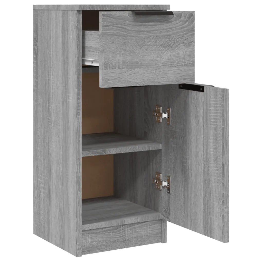 Credenze 2 pz | Madia | Buffet da pranzo | Armadio da pranzo Grigio Sonoma 30x30x70 cm in Legno Multistrato