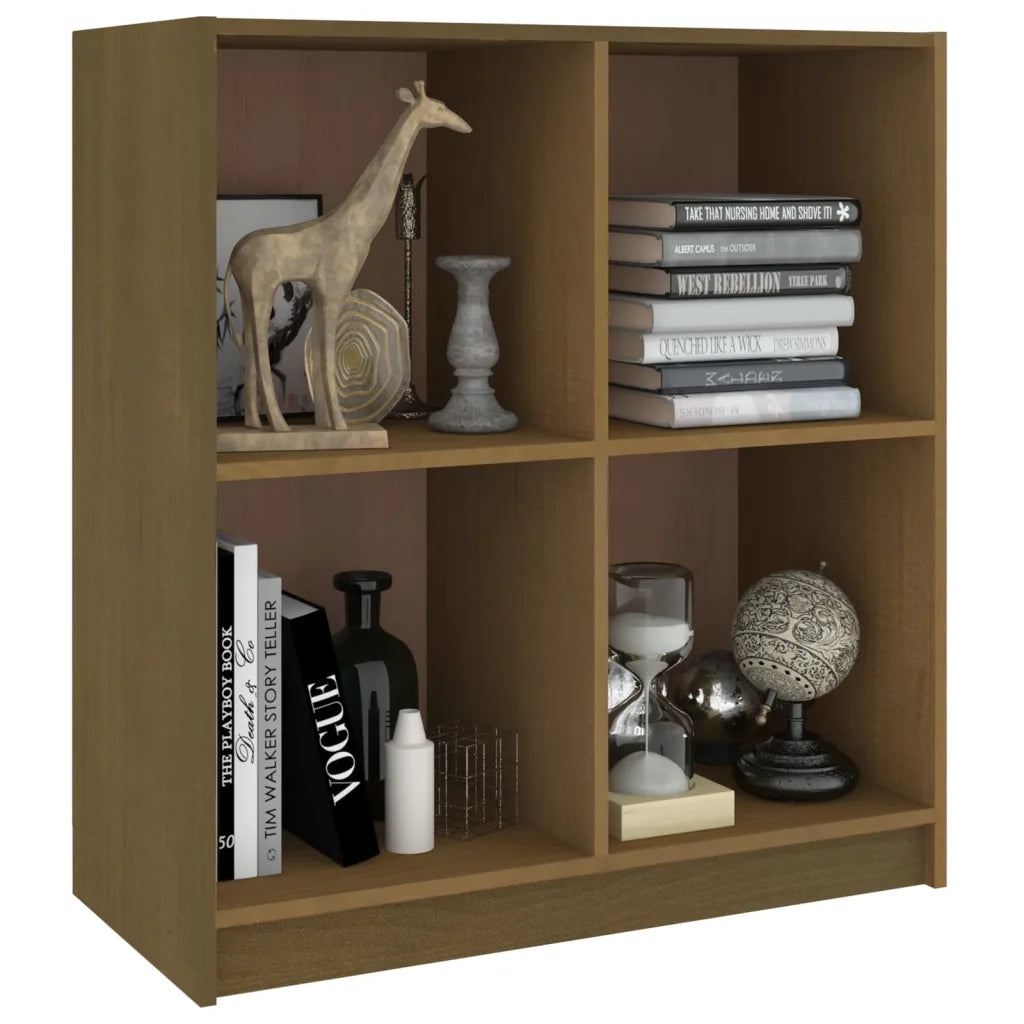 Credenza Marrone Ambra 70x33x76 cm in Legno Massello di Pino 809951