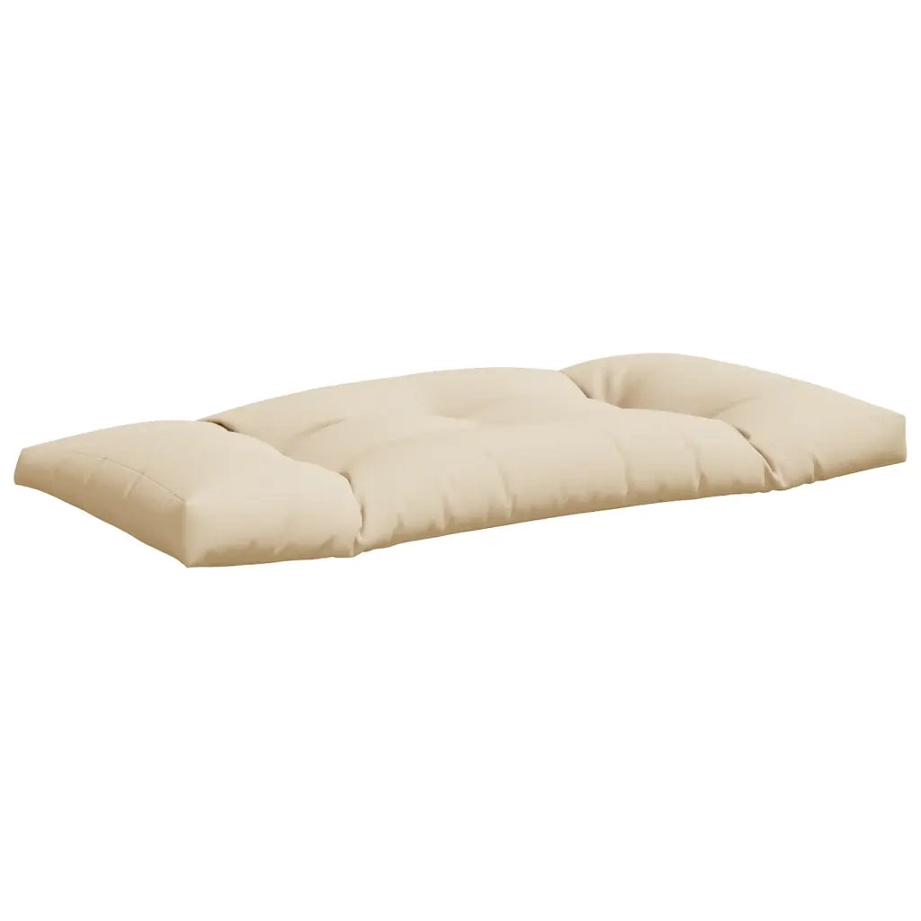 Cuscini per Pallet 2 pz Beige in Tessuto