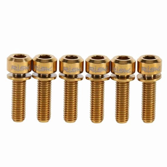 Set di manubri per bicicletta - 6 pezzi - Lega di titanio - Resistente alla corrosione - Leggero - Forte e duraturo - Set di manubri per bicicletta 

Nota: Inserire i codici del prodotto e le specifiche tecniche originali.