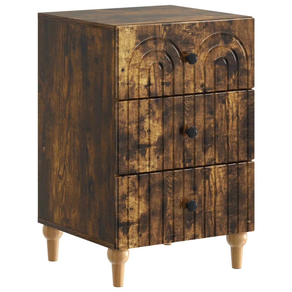 Armadio da Notte con cassetto Rovere Fumo 43x 41 x 66,5 cm 894100