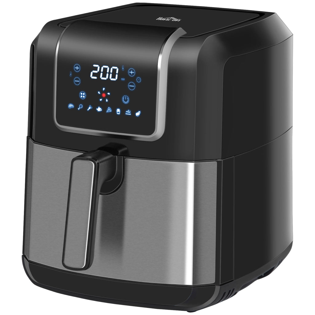 Friggitrice ad Aria Doppia Zona 6,5L ¨C Xylo ¨C 1700W, 8 Programmi, Display LED, Antiaderente, Nero