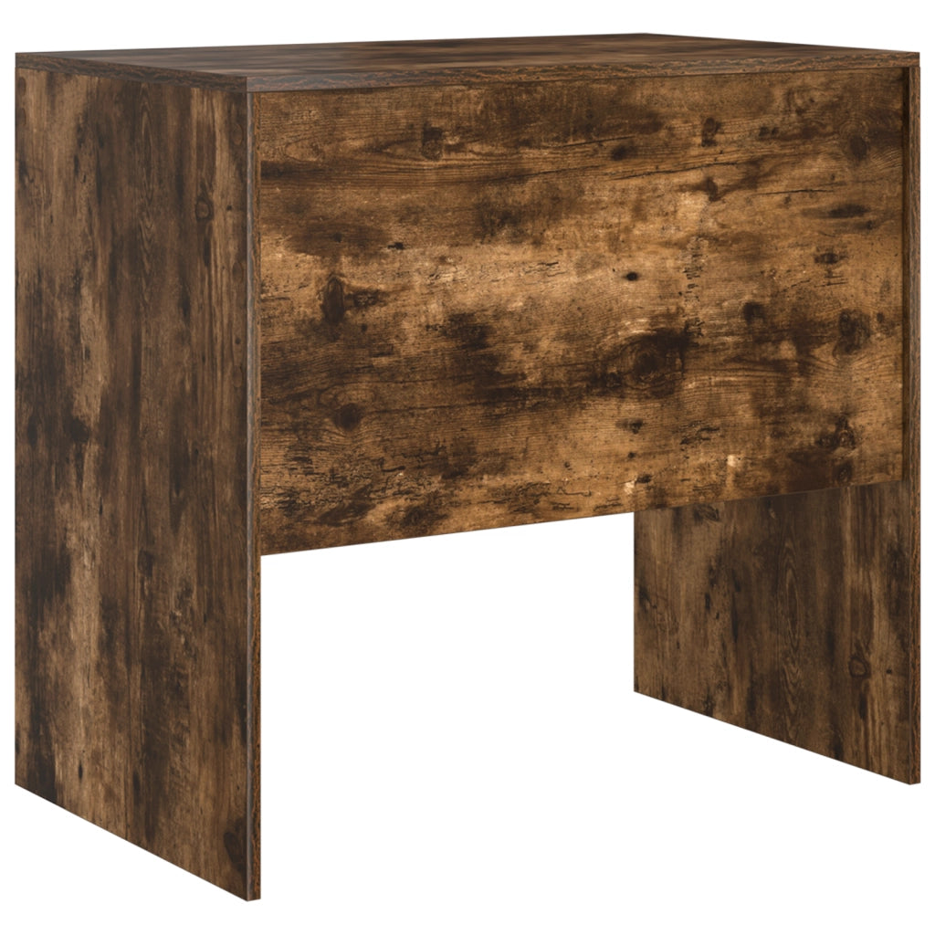 Scrivania Rovere Affumicato 80x50x76 cm Legno ingegnerizzato