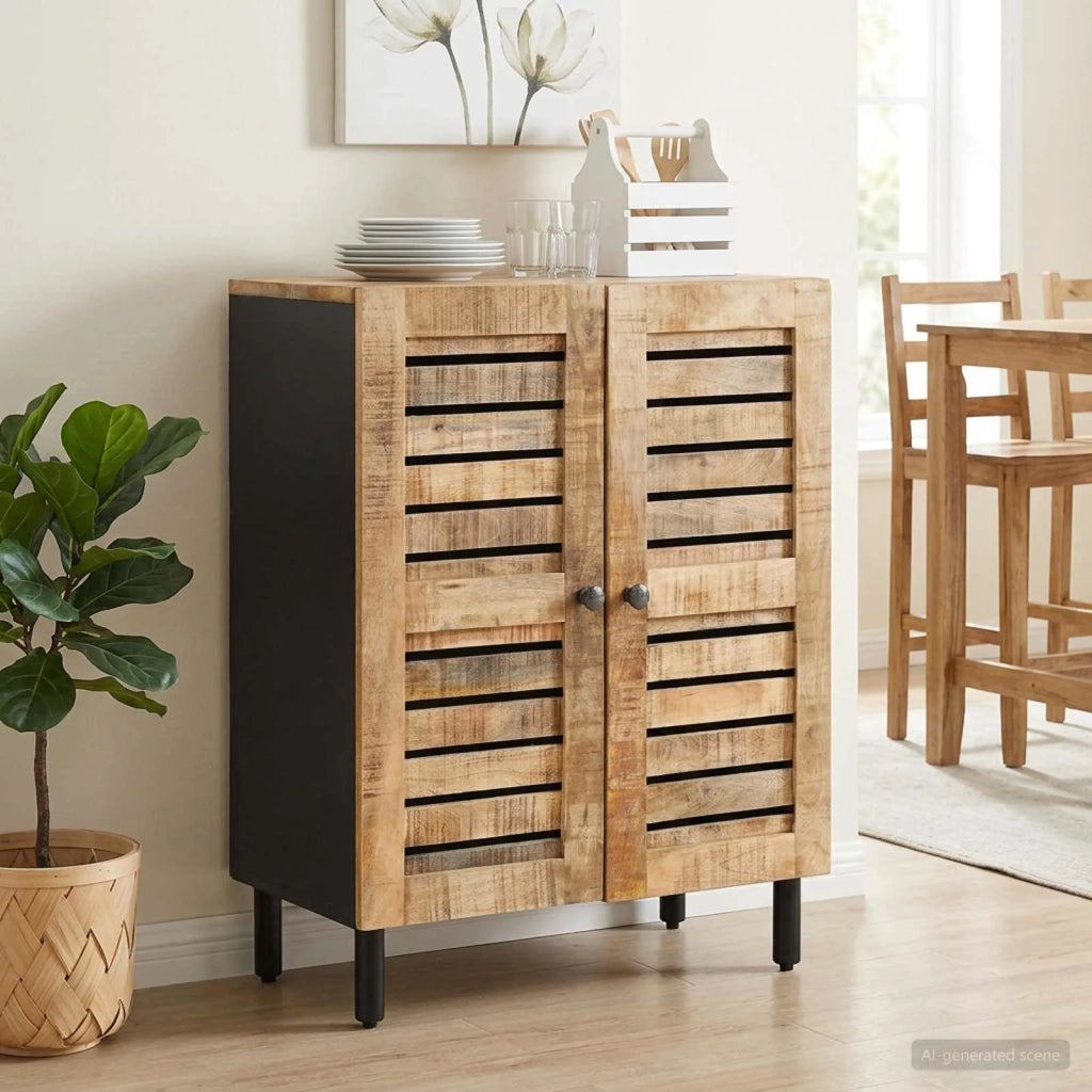 Armadi di Stoccaggio Motivo Motivo 60 x 33 x 75 cm Naturale 4018846