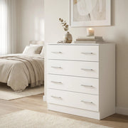Cassettiera con 5 cassetti in Legno Composito cm 80x45x111 - VANCE