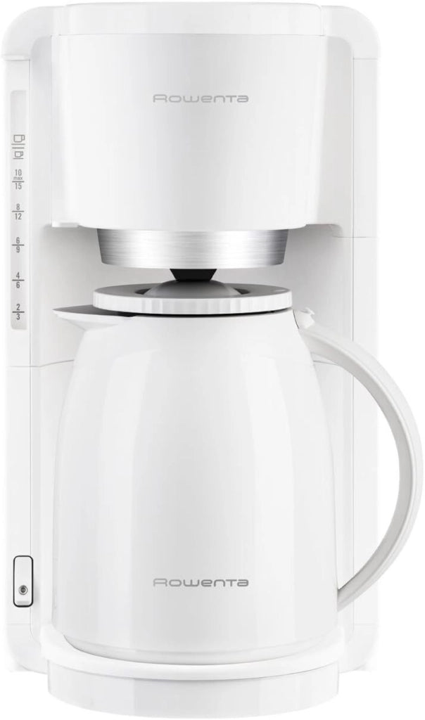 Rowenta CT3801 Adagio Thermo Macchina da caffe' Filtro 1,25 L 850 W Spegnimento Automatico Tasto Antigoccia Piastra Riscaldata colore Bianco