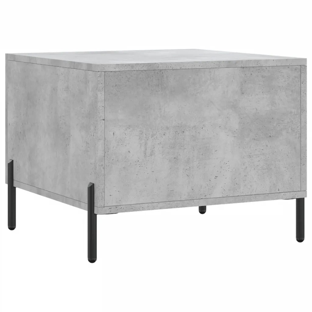 Tavolini Salotto 2pz Grigio Cemento 50x50x40 Legno Multistrato 829421