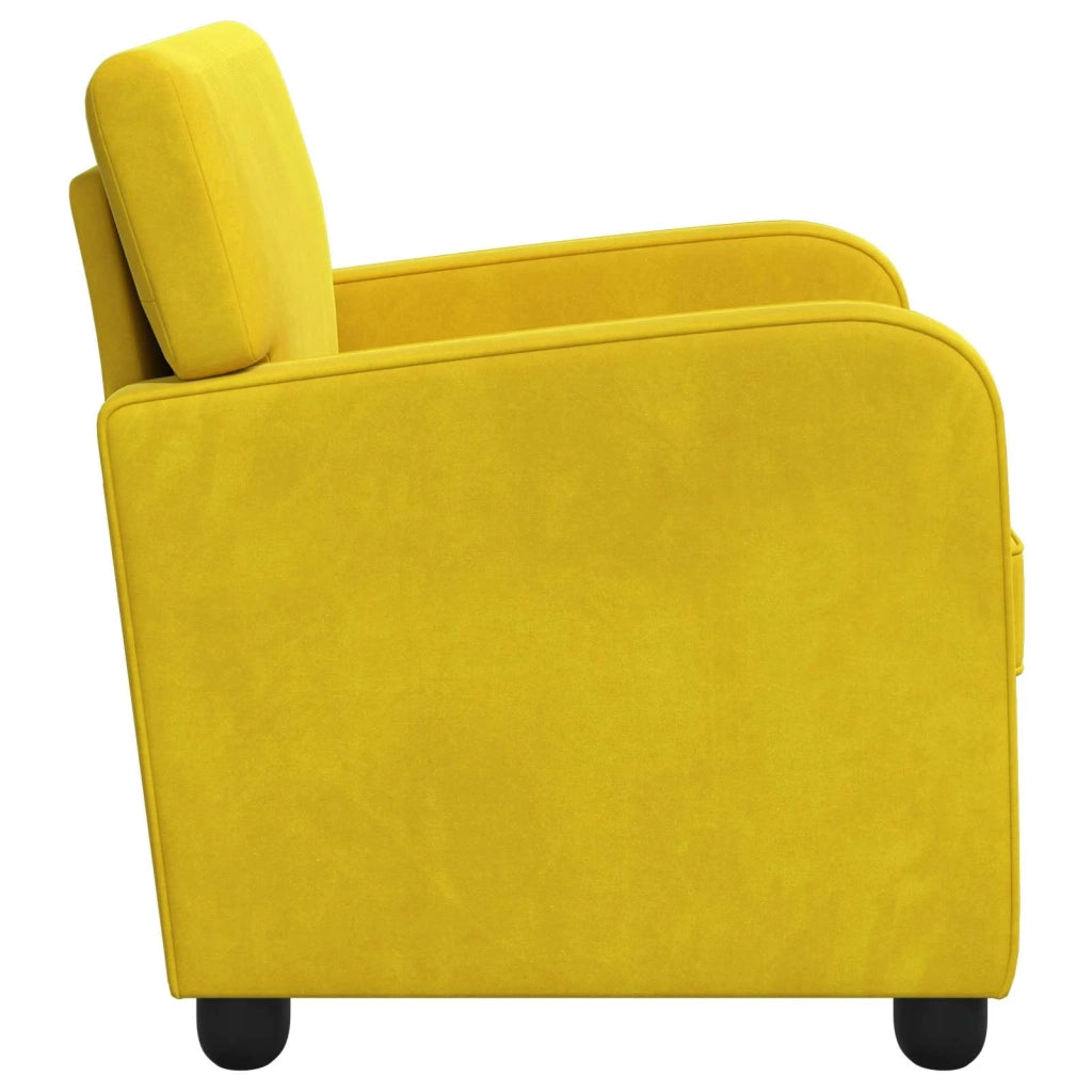 Poltrona Giallo Velluto 42043419