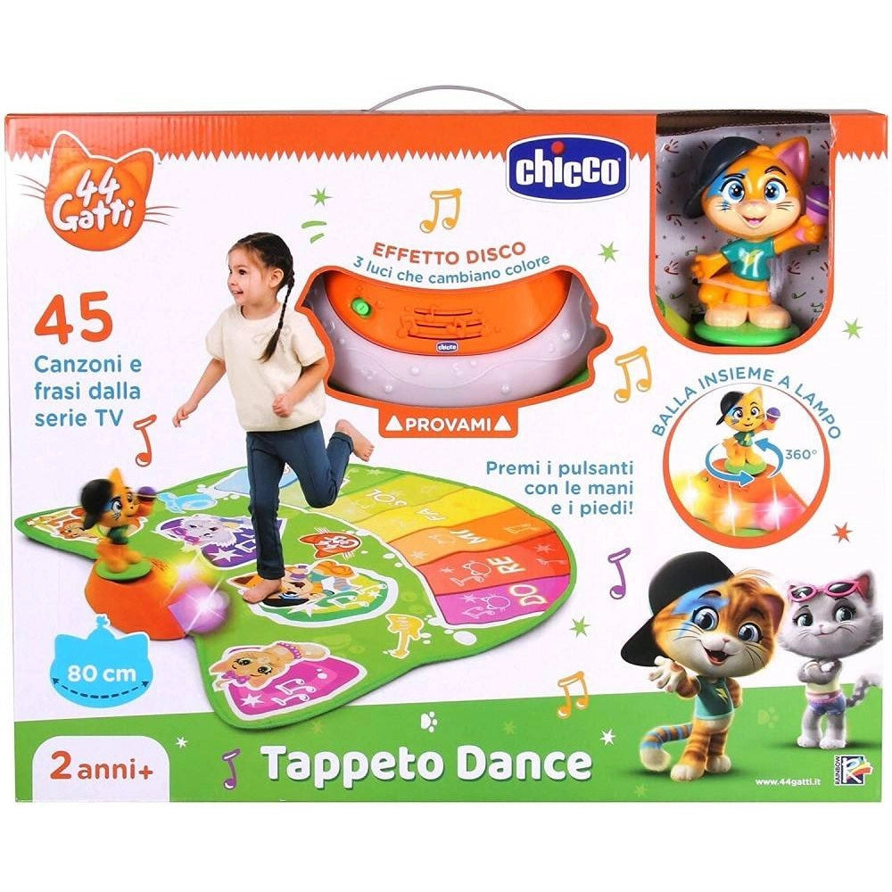 Trade Shop - Gioco Tappeto Dance Musicale Morbido 44 Gatti Con Suoni E Luci Rgb +2 4 Anni -