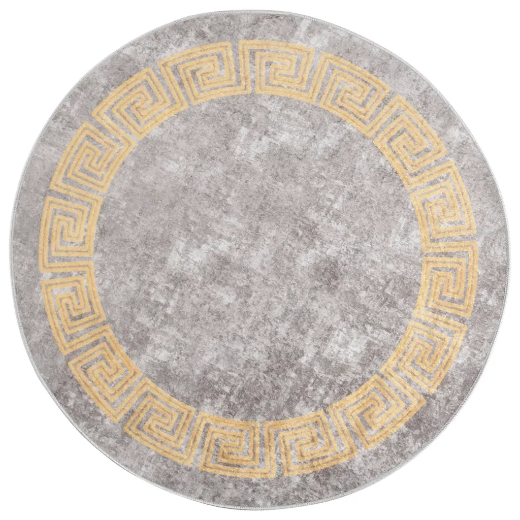 Tappeto Lavabile Ï†120 cm Grigio Antiscivolo cod mxl 59191