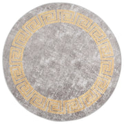 Tappeto Lavabile Ï†120 cm Grigio Antiscivolo cod mxl 59191
