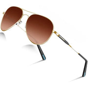 Occhiali da Sole per Uomo Polarizzati - Protezione UV - Stile Pilota - Lenti Riflettenti - Protezione UVA/UVB 100%