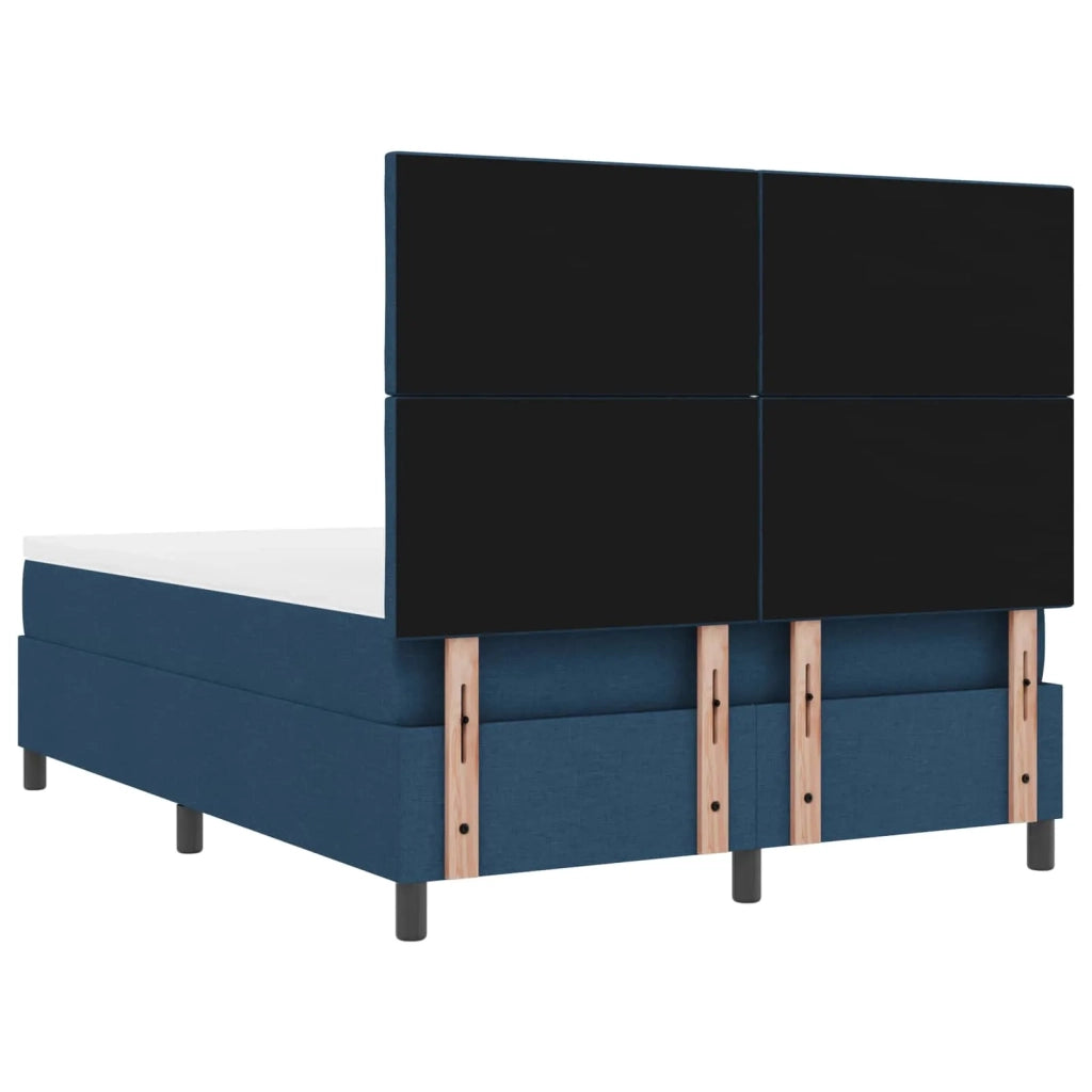 Letto a molle con materasso con led Blu 160 x 200 cm Tessuto 3342962