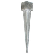 Picchetti di Terra 6 pz Argento 14x14x91 cm in Acciaio Zincato 145428