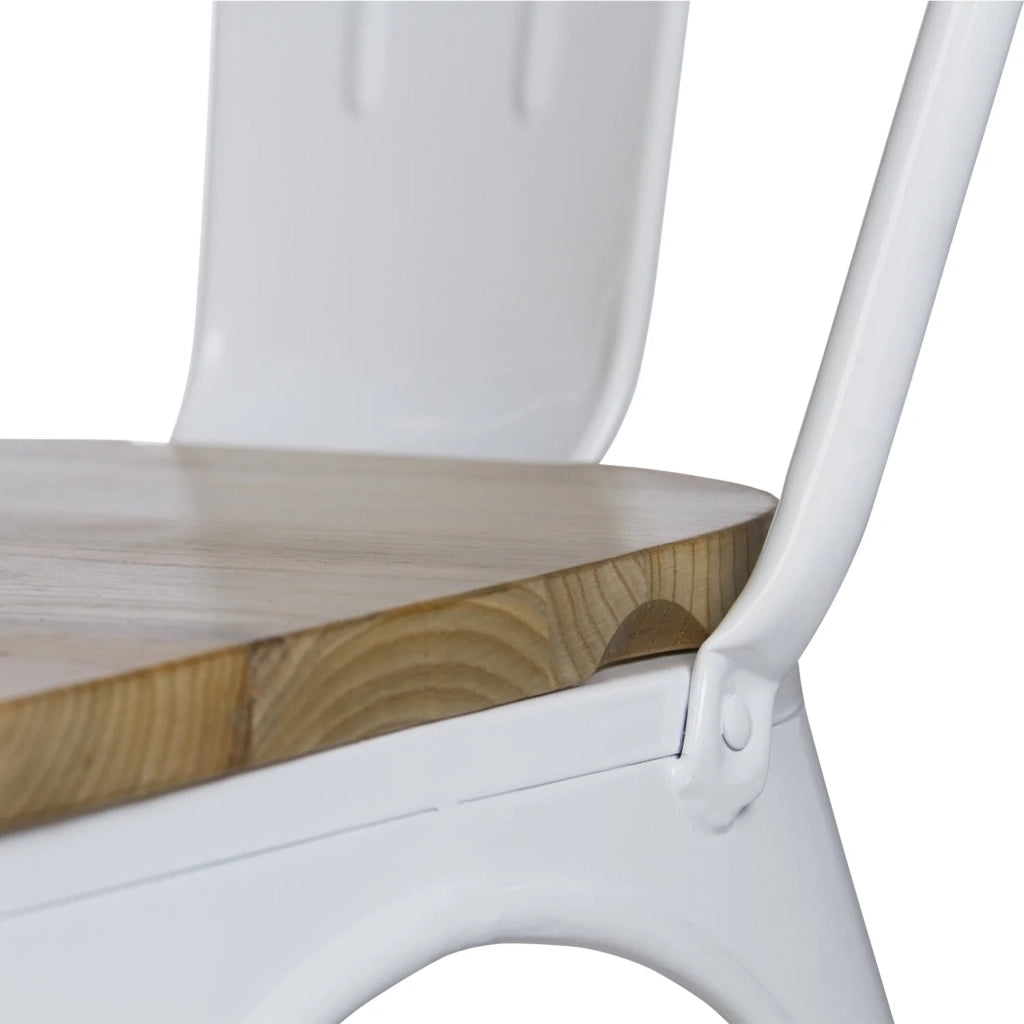 LÚZETE - SEDIA IN LEGNO BIANCA JOSEPHINE