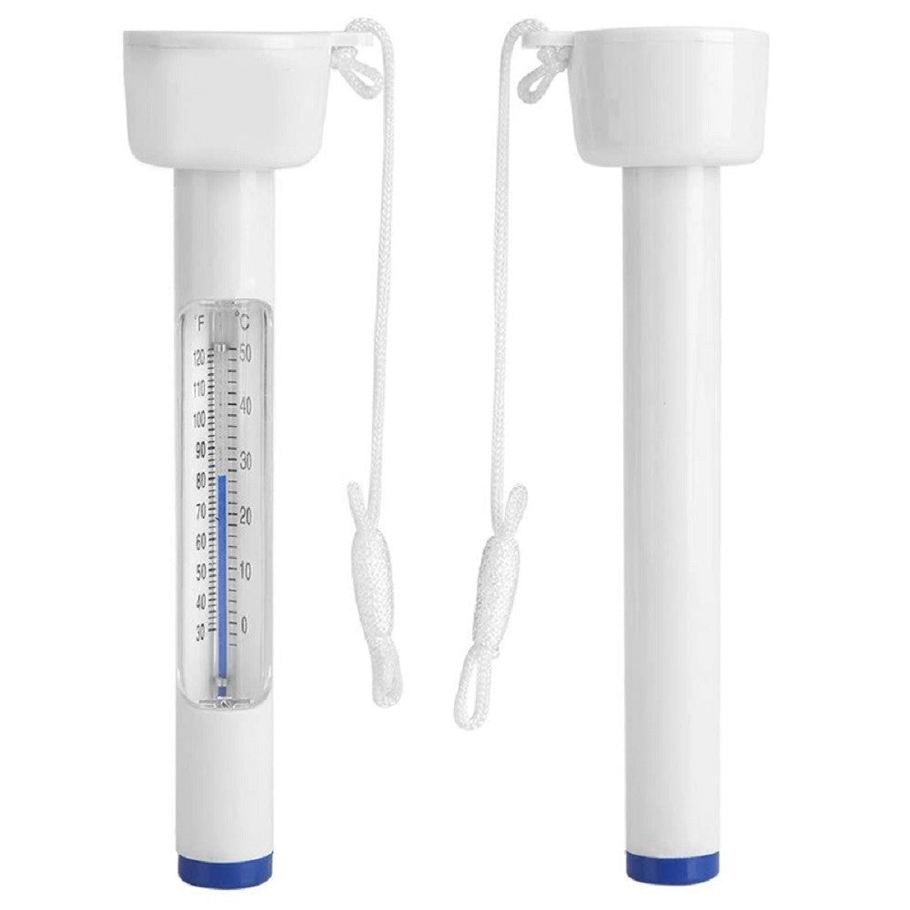 Trade Shop - Termometro Grande 18,5cm Per Piscina Con Rilevazione Gradi C° E F° Cordino 42382 -
