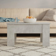 Tavolino da Salotto Grigio Cemento 79x49x41cm Legno Multistrato cod mxl 18056