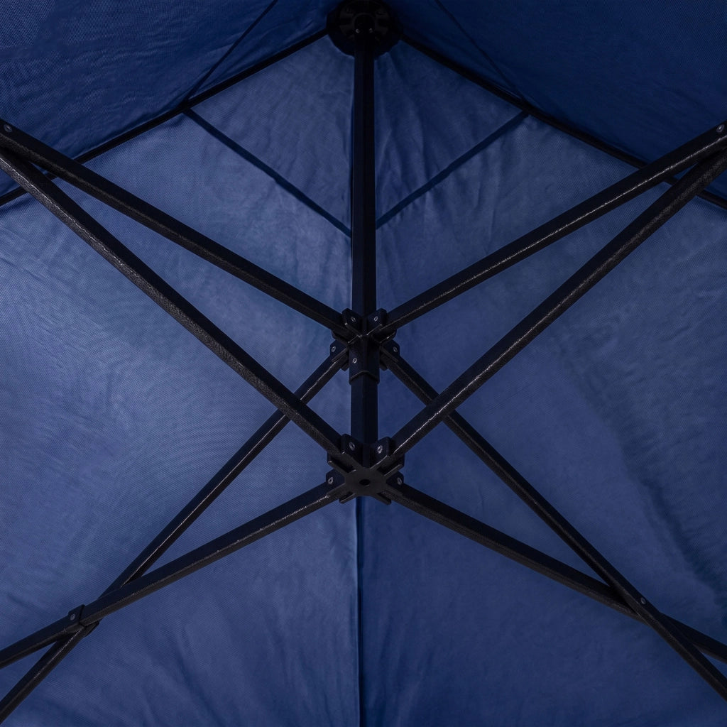 Gazebo richiudibile 3x3 pieghevole a fisarmonica automatico mercato tenda con sacca colore blu