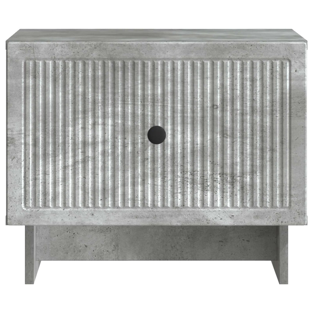 Tavolino da salotto con cassetto Grigio Cemento 49 x 50 x 40 cm