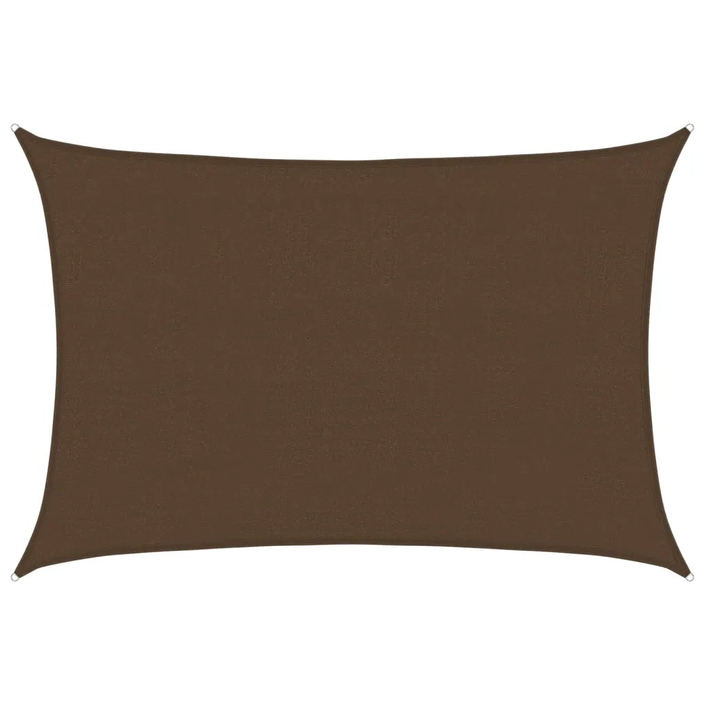 Vela Parasole | Telo Ombra | Vela da ombra 160 g/m2 Marrone 4x6 m in HDPE