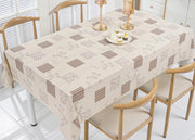 Tovaglia Antimacchia PVC Proteggi Tavolo Maniva Glitter Riga Flower - 140x300 - D5 Beige