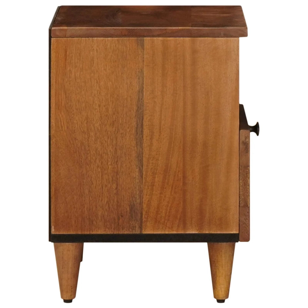 Comodino | Armadio da Notte | Mobiletto da notte con cassetto Marrone 40 x 33 x 46 cm