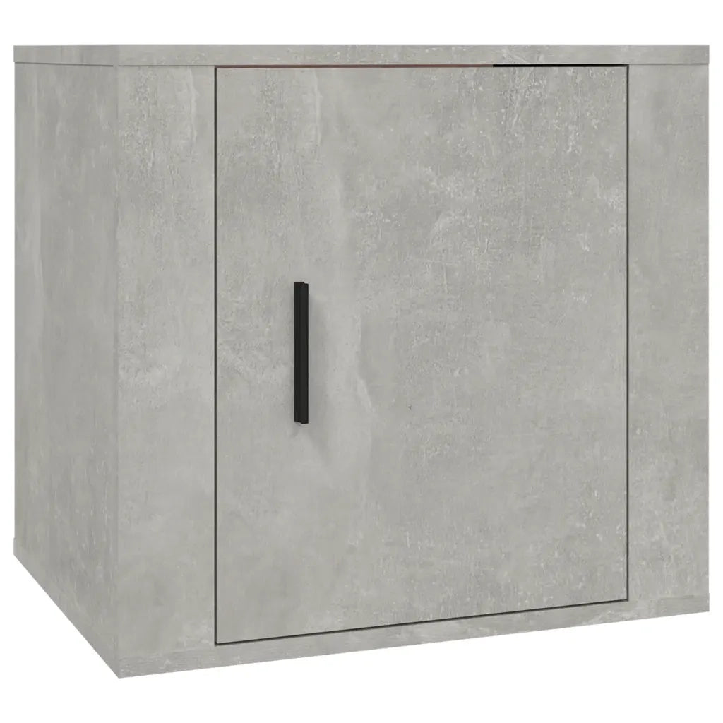 Comodino-Tavolino da notte Grigio Cemento 50x39x47 cm