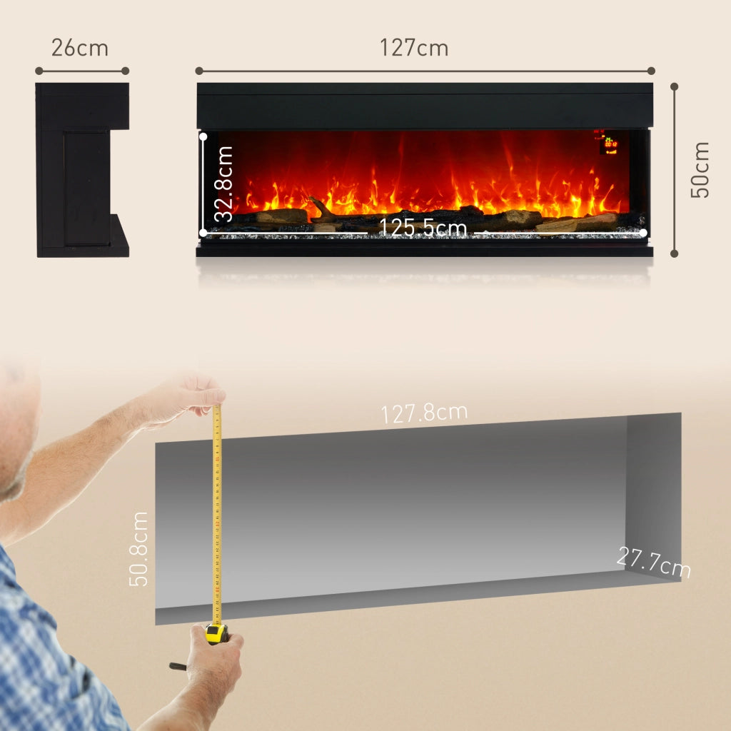 Camino Elettrico da Incasso ¨C zephmum ¨C Nero 1800W