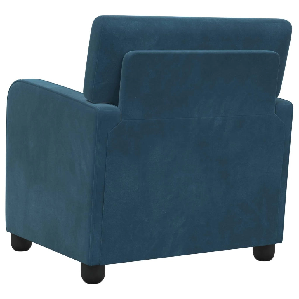 Poltrona Blu Velluto 42043421
