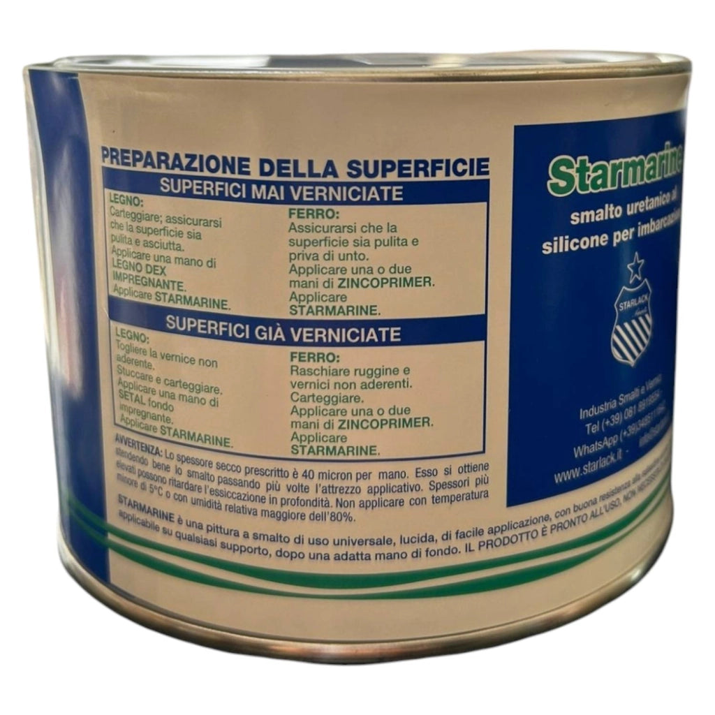 SMALTO PROFESSIONALE STARMARINE COLORE BIANCO LUCIDO 375ML