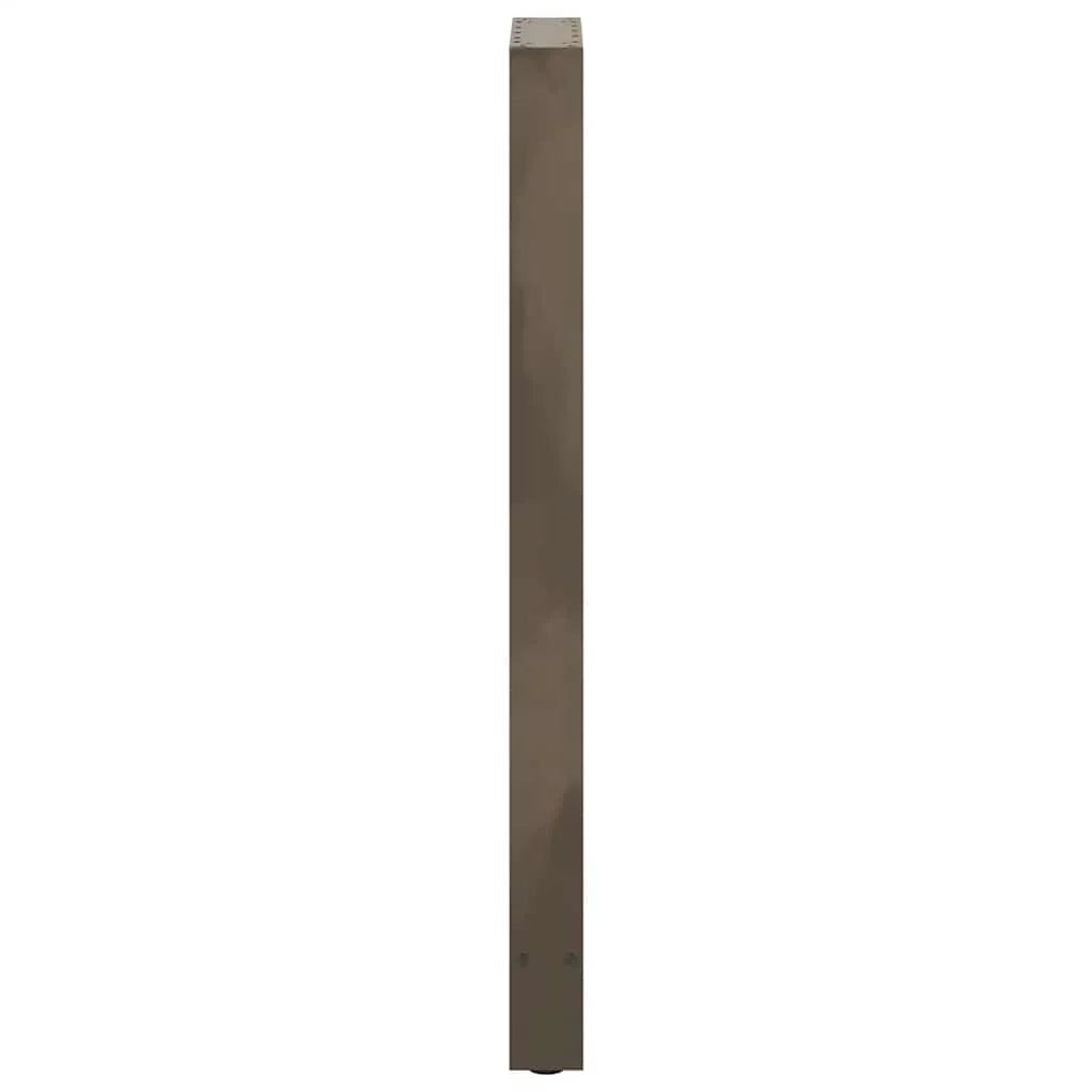 Set di 2 gambe per tavolo da bar in acciaio verniciato a polvere 50 x 110 cm design moderno con piedini livellanti in acciaio naturale 02_0057595