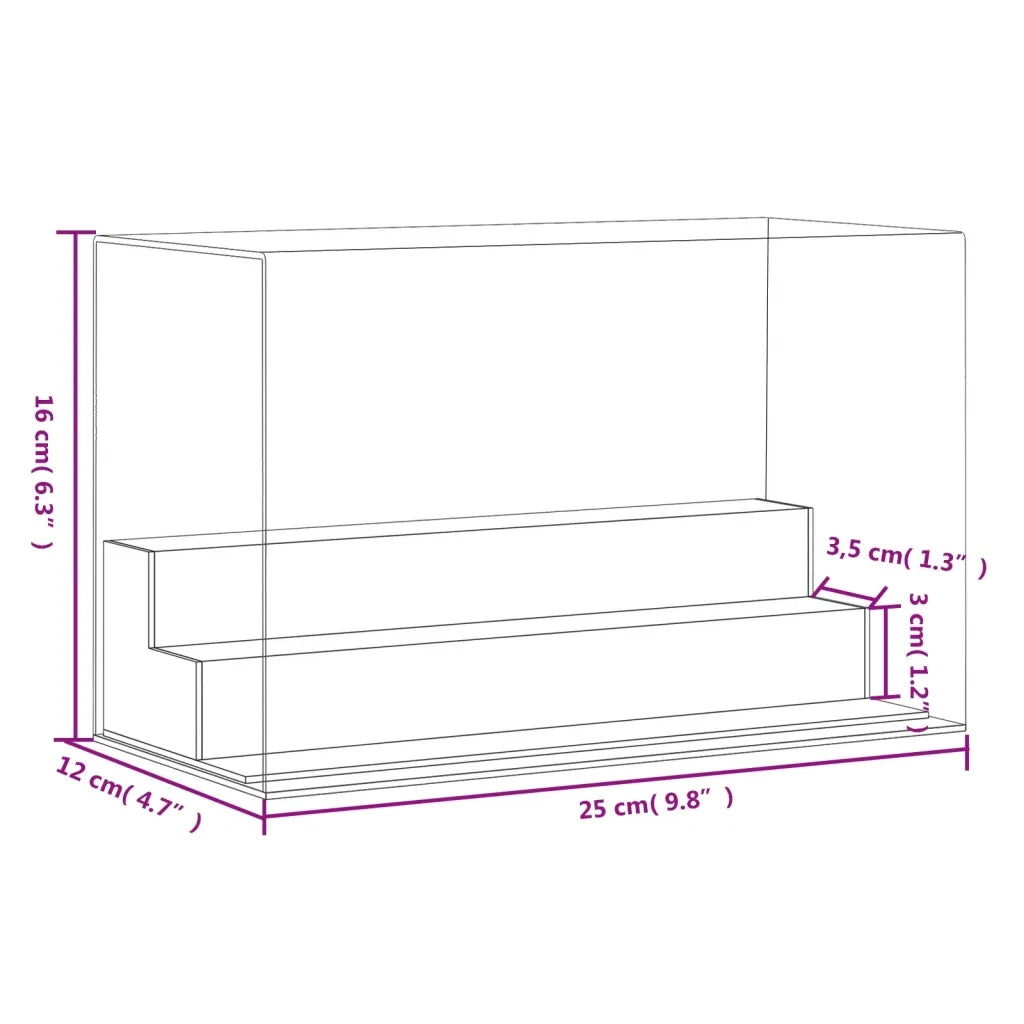 Scatola Espositiva Trasparente 25x12x16 cm in Acrilico CFW2142607