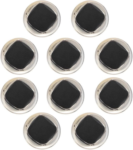 Punti di ricamo 10 pezzi - Plastica/resina - Nero - Per abbigliamento - Ricamo/tessuto - Decorazione - Robusti e multiuso - Punti di ricamo per abbigliamento