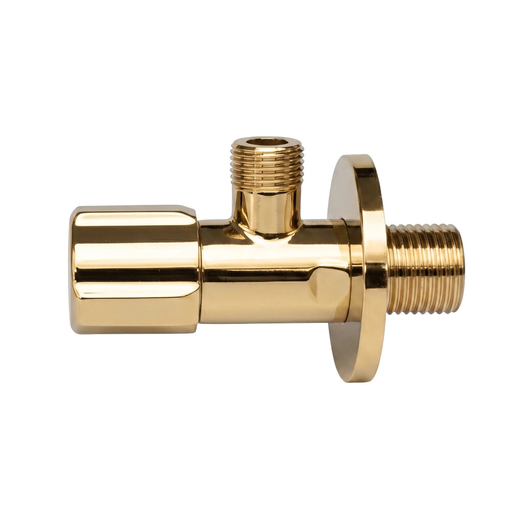 Valvola Ad Angolo 02 1/2" X 3/8" Gold