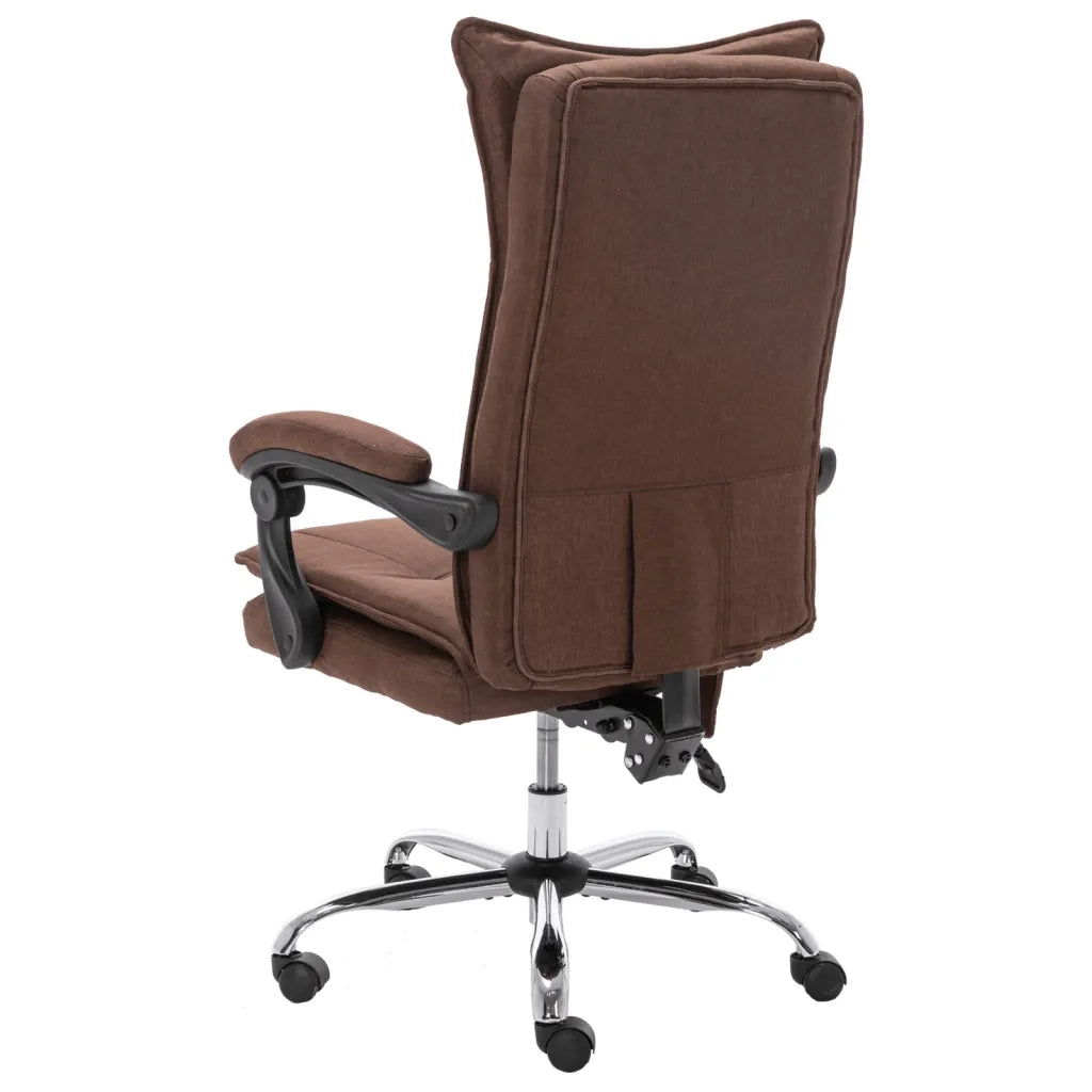 Sedia Massaggiante da Ufficio Marrone in Tessuto cod mxl 22985