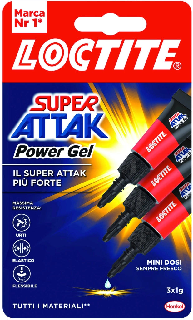 Henkel COLLA SUPER ATTAK POWER GEL MINI DOSI 3x1 gr. 24.00 pz