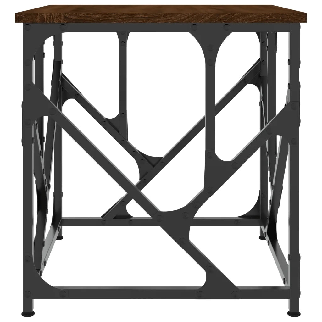 Tavolino salotto | Tavolino da caff¨¨ | Tavolino da Soggiorno Rovere Marrone 45x45x47,5 cm Legno Multistrato